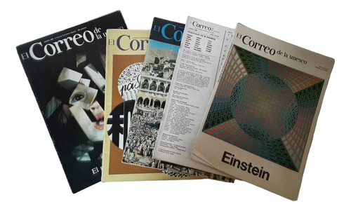 Lote De 5 Revistas Correo De La Unesco Años 1979 ,1980,81,82