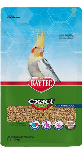 Kaytee Exact Naturales De Aves Alimentos Cacatúas Pará, 3 Li