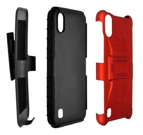 Imagen 3 de 9 de Funda Uso Rudo 3 En 1 Colores Zte Blade A5 2020