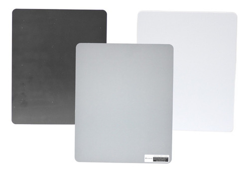 Imagen 2 de 10 de Tarjetas Gris 18% Blanco Negro Balance Color 24,5x20cm
