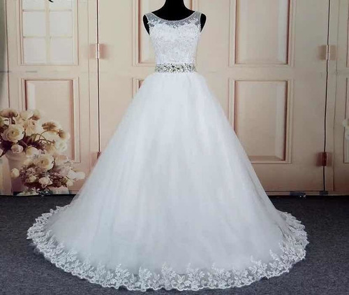 Vestido De Noiva Ruby Cristal Princesa Com Tulle Maribels