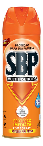 Multi-Inseticida Aerossol Base Água SBP Frasco 273ml