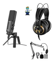 Comprar Microfono Rode Nt-usb + Audifonos Akg K240 + Brazo Soporte