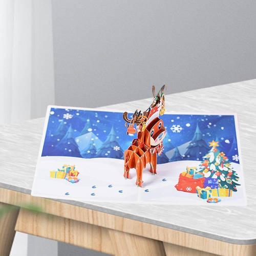 Imagem 5 de 12 de Cartões De Natal Para Cima Cartão De Ano Novo Feito À