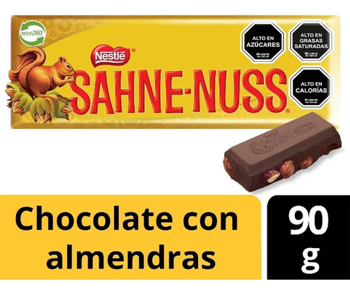 Oferta  Pack 6 Chocolate Sahne-nuss 90 Gr