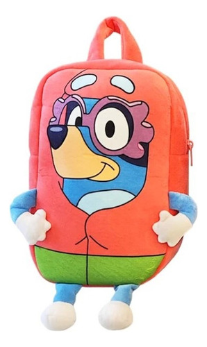 Mochila Peluche Bluey Bingo Para Niños Bolso Kawaii Felpa