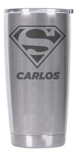 Termo Superman Edición Limitada Personalizado Láser Nombre