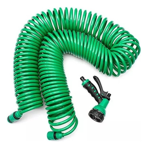 Manguera Espiral 30m Con Pistola Rociador Jardin Camping