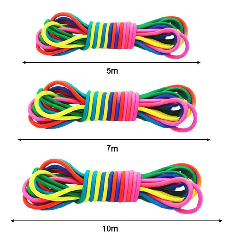 Jump Rope, Útil Juego De Banda Elástica, Banda Elástica Colo