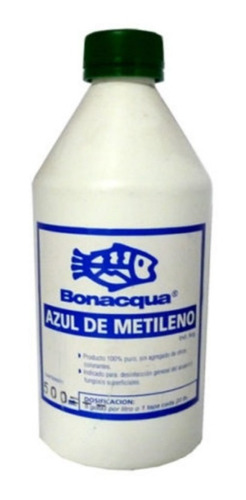 Bonacqua Azul De Metileno 500ml Desinfectante Peces Acuario