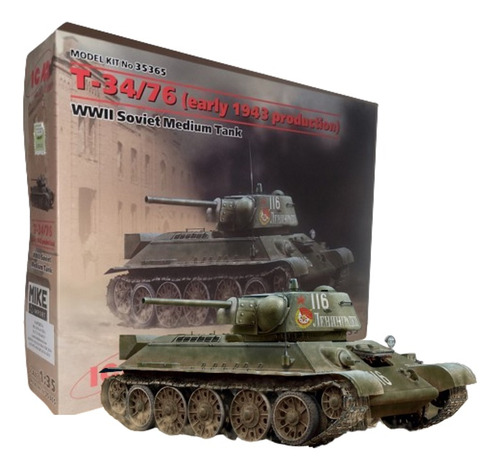 T-34/76 - Tanque Mediano Ruso -  Wwii - Icm - 35365