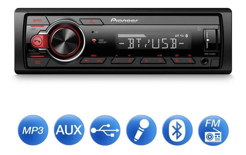 Imagem 2 de 6 de Aparelho Som Pioneer Bluetooth/usb/aux Renault Symbol