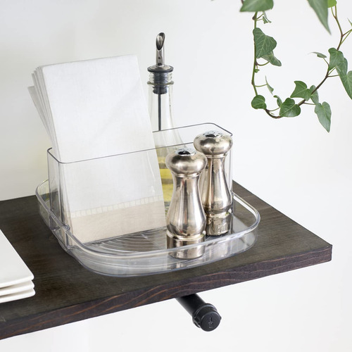 Idesign Linus Lazy Susan Soporte Giratorio De Plástico Para