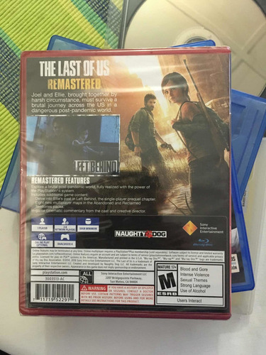 Imagen 2 de 2 de The Last Of Us Remastered Nuevo Sellado Para Ps4