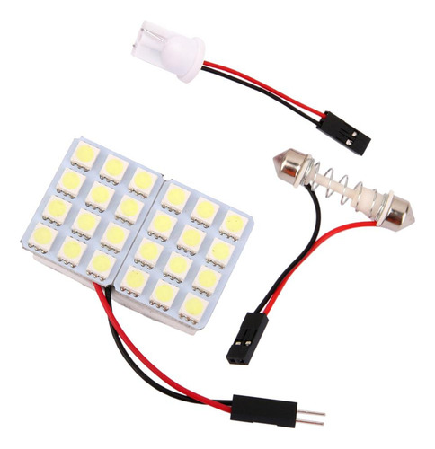 24smd 5050 Led Festoon Dome Light Panel Interior Bombilla