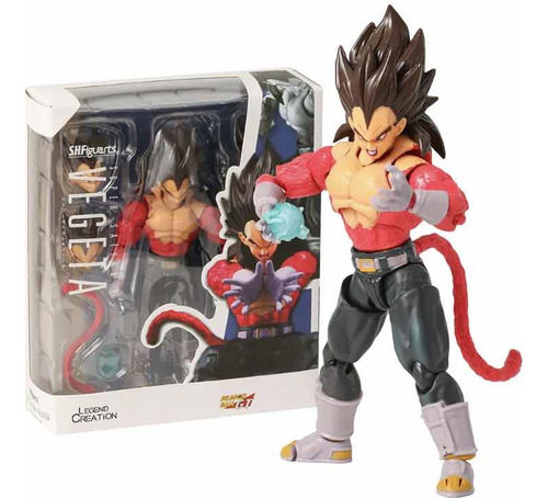 Dragon Ball Vegeta Super Saiyan 4 Sh Figuarts Bootleg - 16cm