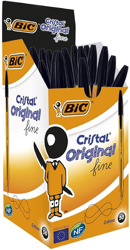 Bic Cristal Original Boligrafos De Bola Fina De Punta Fin...