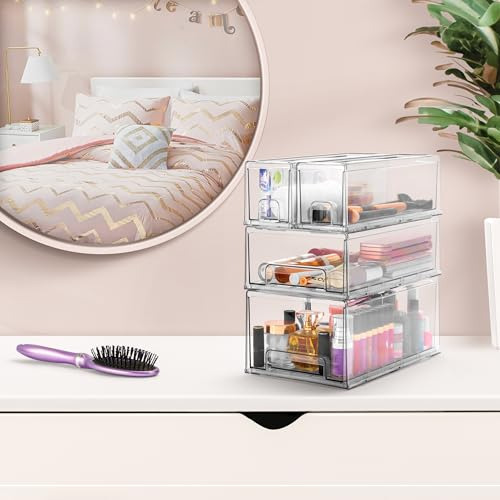 Cajones Apilables Transparentes Para Hogar Y Oficina