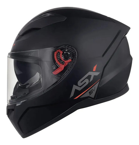 Capacete Asx City Solid Sv Visor Solar Preto Grafite Fosco Tamanho 58 por R$ 373