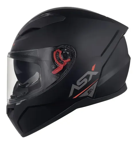 Capacete Moto Asx City Solid Sv Visor Solar Cores Cor Preto Grafi...