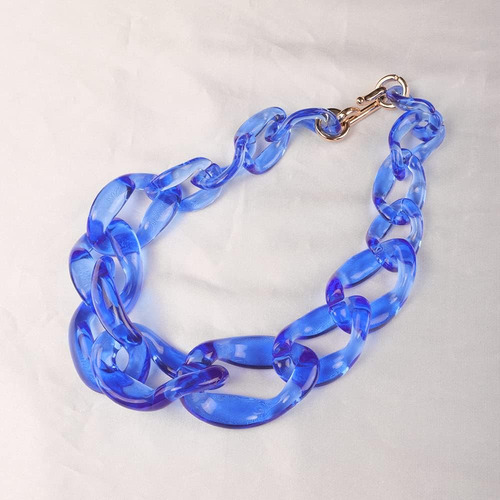 Gargantilla De Acrílico Wiwpar, Collar Llamativo De Acrílico