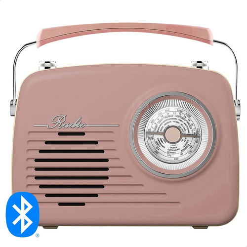 Imagen 1 de 9 de Radio Parlante Bluetooth Vintage Am/fm Portátil Recargable