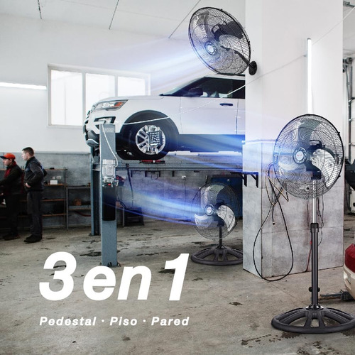Ventilador Pedestal Piso Y Pared Mytek 3392 Plus 18 Pulgadas 3 Velocidades 3 En 1 Potente 85 Watts