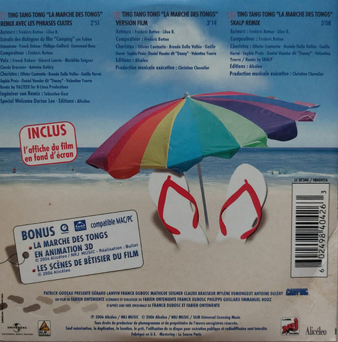 Cd La Marche Des Tongs (ting Tang Tong) Estándar