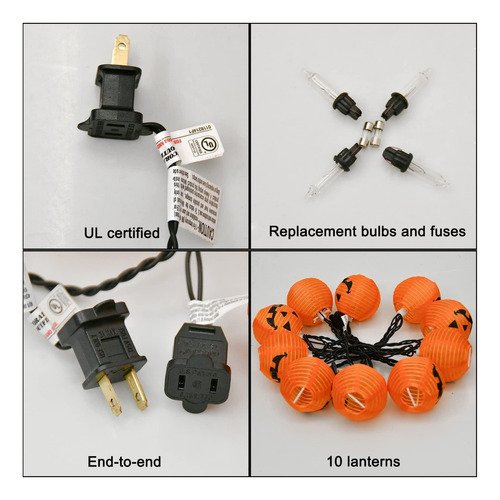 Luces De Cuerda De Linterna De Halloween, Luces De Calabaza