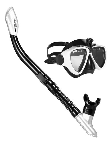 Set De Máscara De Buceo Y Esnórquel, Gafas De Natación Antiv
