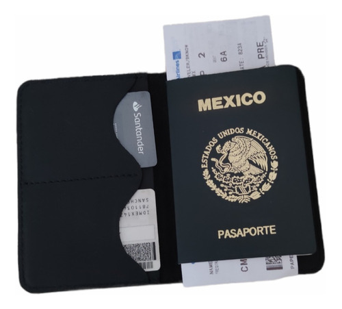 Porta Pasaporte De Piel 100%