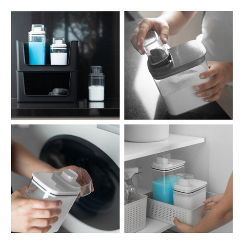 Kit 2 Porta Sabonete Sabão Líquido Lavanderia 1,5l Ou Cores