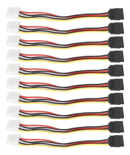Cables De Alimentación, 10 Unidades, Grandes, De 4 Pines A 1