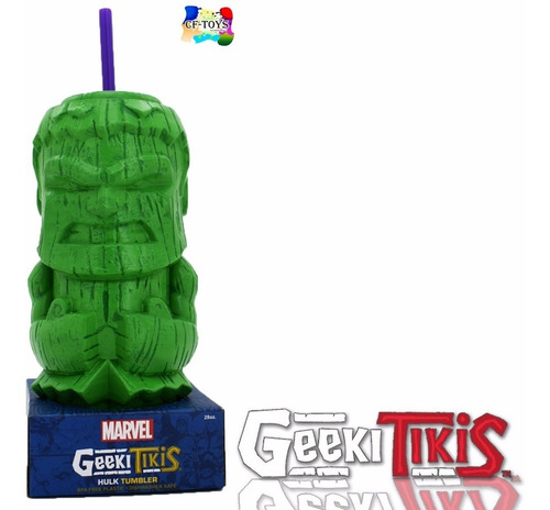 Hulk Vaso Totem Tiki Marvel Avengers Disney Cf Color Verde claro