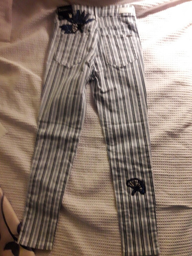 Pantalon Kosiuko Nuevo Talle M Rayado Super Rebajado
