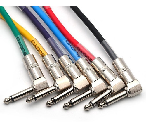 Cable Interpedal Joyo 20cm 0.65ft  1 Und Plug Mono De 1/4 