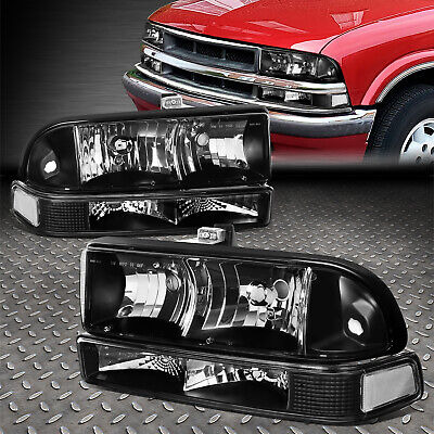 Black Housing Headlight+clear Signal+6000k White Led Sys Oad