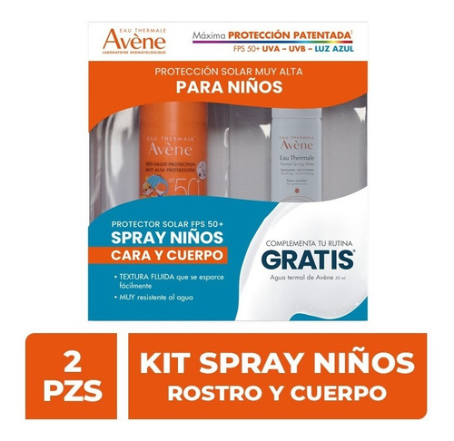 Avene Kit Protector Solar En Spray Niños 50+ 200ml