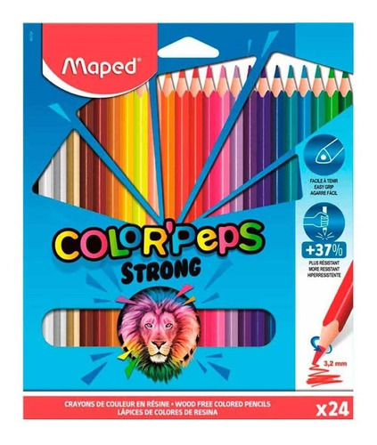 24 lápices de colores Color Peps Strong Maped