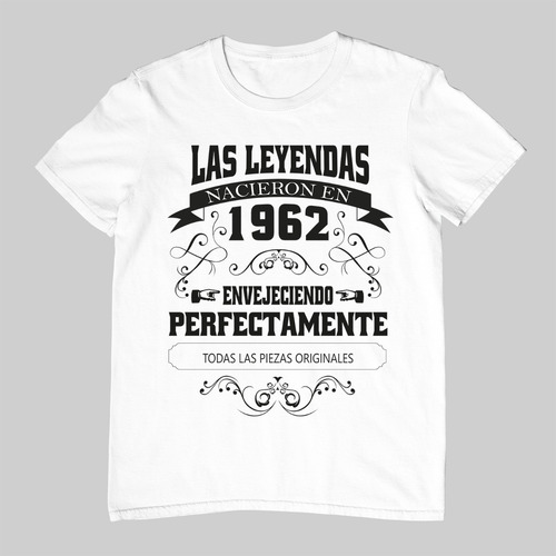Imagen 2 de 5 de Playera Personalizada De Cumpleaños-las Leyendas Nacieron En