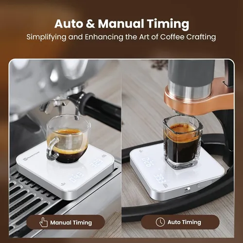 Rechargeable Mini Coffee Scale With Timer, Maestri House ...