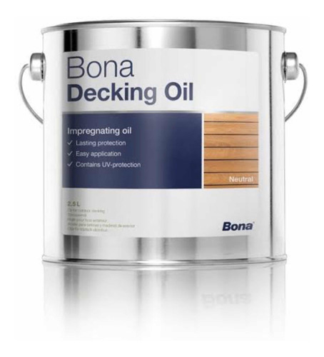 Aceite Para Deck Bona Decking Oil 2.5 Lts.  Color Neutral