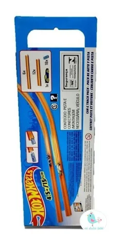 Tramos De Pista Recta Con Vehiculo Incluido Hot Wheels Bht77