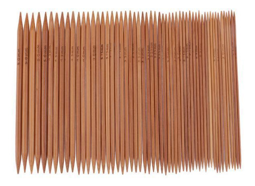 2 X 55pcs Alfiler De Dos Maneras Alfileres De Bambú Pines