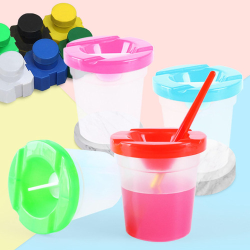 Vasos Para Pintura A Prueba De Derrames, Suministros De Arte
