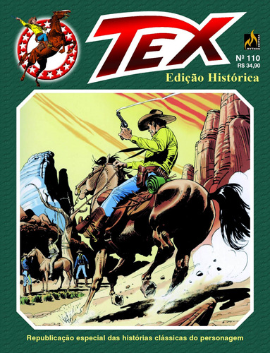 Tex edição histórica Nº 110, de Bonelli, Gian Luigi. Editora Edições Mythos Eireli, capa mole em português, 2018