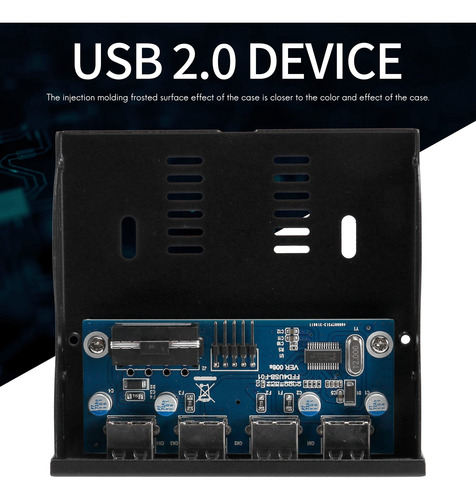 Disquete De 3,5 Polegadas 4 Hub Usb 2.0 Painel Frontal Usb2.