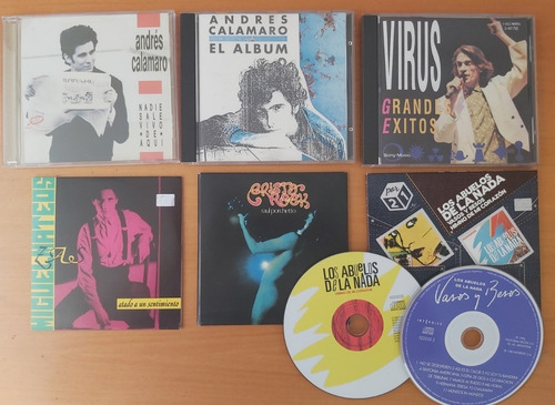Lote Cd Calamaro, Miguel Mateos, Abuelos De La Nada, Virus
