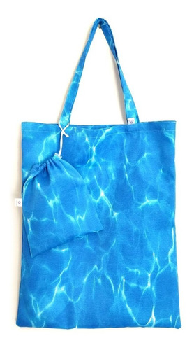 Imagem 6 de 10 de Bolsa De Praia Ou Compras Sacola Tipo Ecológica Com Saquinho