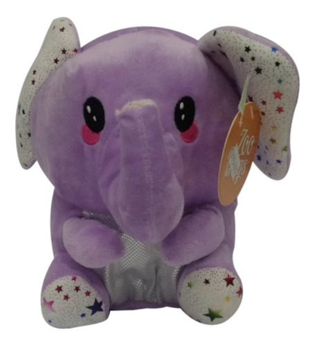 Imagen 2 de 4 de Elefante Peluche Sentado Con Estrellitas Zoo Bags La Plata
